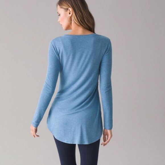 WHBM White House Black Market Blue Tunic Med - Picture 5 of 9